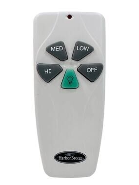 Harbor Breeze Ceiling Fan Remote Control KUJCE9103 FAN-53T 303.9MHz Light Dimmer